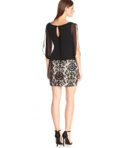 Aidan Mattox - Embroidered Chiffon Short Dress 151A15230 Cocktail Dresses