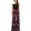 Aidan Mattox - Floral Chiffon Dress 151A14930 Formal Gowns 1 Aidan Mattox - Floral Chiffon Dress 151A14930 Formal Gowns