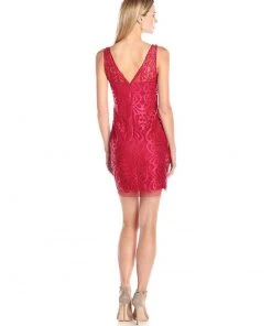 Aidan Mattox - Lace Bateau Neck Dress 54464460 5 Aidan Mattox - Lace Bateau Neck Dress 54464460