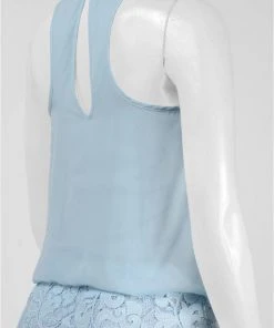 Aidan Mattox - Lace Halter Neck Blouson Dress 151A12820 Cocktail Dresses