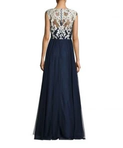 Formal Gowns Aidan Mattox - MD1E200856 Sleeveless V-Neck Embroidered Ball Gown 9 Formal Gowns Aidan Mattox - MD1E200856 Sleeveless V-Neck Embroidered Ball Gown