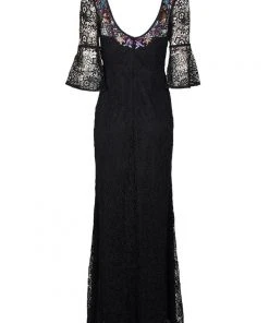 Aidan Mattox - MD1E202735 Floral Lace Bateau Trumpet Dress 10 Aidan Mattox - MD1E202735 Floral Lace Bateau Trumpet Dress