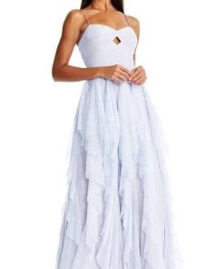 Aidan Mattox - MD1E203781 Ruffled Sweetheart A-Line Dress Formal Gowns