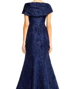 Formal Gowns Aidan Mattox - MD1E204721 Off Shoulder Mermaid Jacquard Dress