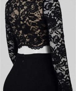 Aidan Mattox - MN1E200556 Two Piece Lace Sheath Dress