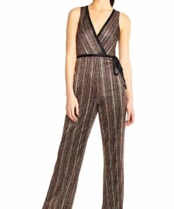 Aidan Mattox - MN1E204789 Plunging V Neck Jumpsuit