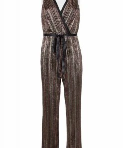 Aidan Mattox - MN1E204789 Plunging V Neck Jumpsuit 9 Aidan Mattox - MN1E204789 Plunging V Neck Jumpsuit