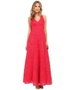 Formal Gowns Aidan Mattox - Ruched V-Neck Chiffon Dress 151A13040