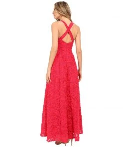 Formal Gowns Aidan Mattox - Ruched V-Neck Chiffon Dress 151A13040
