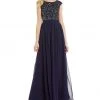 Formal Gowns Aidan Mattox - Sequined Bateau Neckline Long Dress MN1E200679
