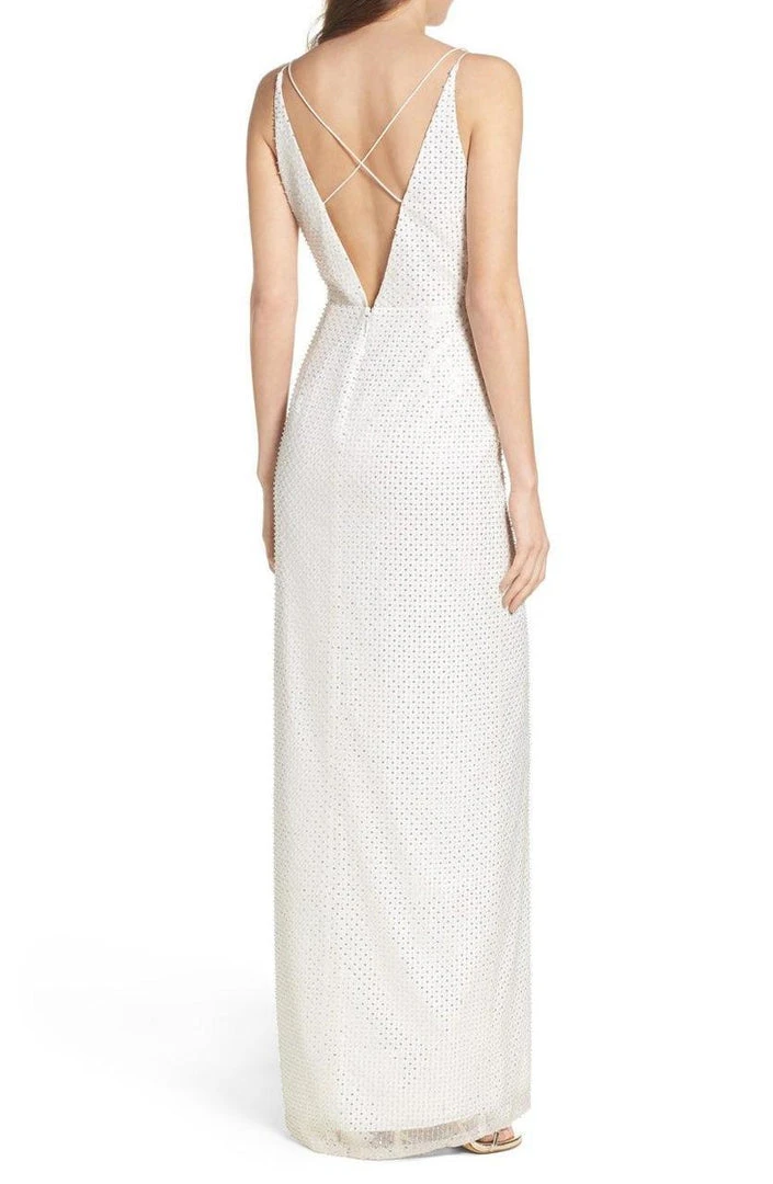 Formal Gowns Aidan Mattox - Sequined Mesh Long Dress MN1E200508 5 Formal Gowns Aidan Mattox - Sequined Mesh Long Dress MN1E200508