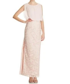 Formal Gowns Aidan Mattox - Sleeveless Lace Long Dress 251704760