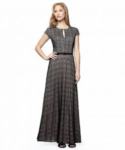 Alex Evenings - 1121243 Jewel Crochet Belt Dress Formal Gowns