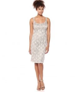 Alex Evenings - 1122090 Allover Lace Sequin Dress With Bolero Cocktail Dresses