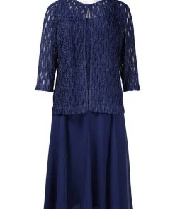 Alex Evenings - 117196 Popover Dress With Open Front Jacket