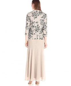 Alex Evenings - 125607 Floral Printed Sheath Dress With Jacket