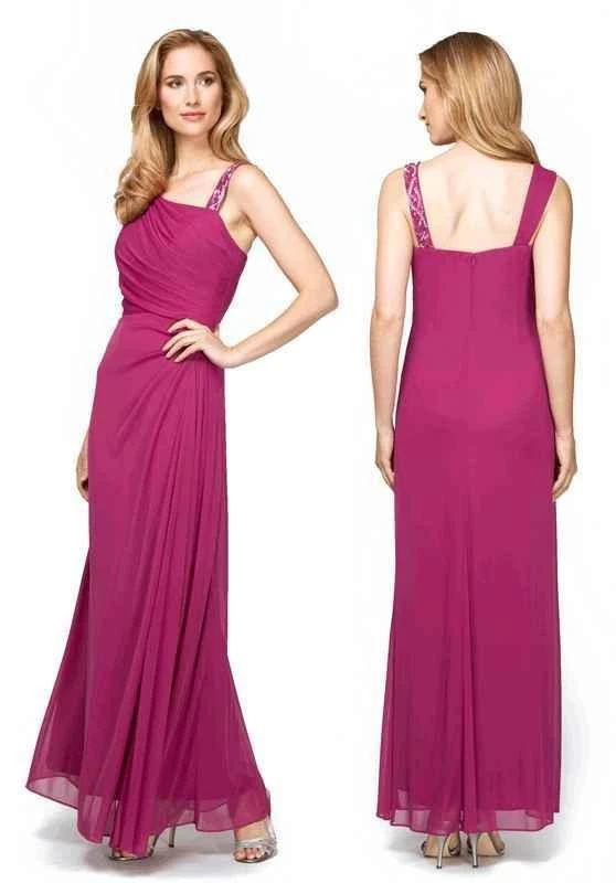 Formal Gowns Alex Evenings - 132755 Asymmetrical Side Draped Evening Dress 3 Formal Gowns Alex Evenings - 132755 Asymmetrical Side Draped Evening Dress