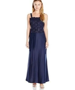 Alex Evenings - 81122152 Lace Bodice Long A-Line Dress With Jacket Formal Gowns
