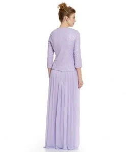 Alex Evenings - Square Neck Dress With Jacket 125744 Formal Gowns