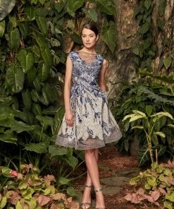 Alexander By Daymor - Cap Sleeve Lace A-line Dress 963 Cocktail Dresses 7 Alexander By Daymor - Cap Sleeve Lace A-line Dress 963 Cocktail Dresses