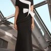 Alexander By Daymor - Off-Shoulder Peplum Couture Gown 1150 - 1 Pc Black/White In Size 6 Available Formal Gowns