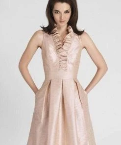 Alexia Designs - Ruffle Ornate A-Line Cocktail Dress 110L - 1 Pc Pink In Size 20 Available Cocktail Dresses