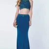 Alyce Paris - 1164 Two Piece High Halter Sheath Gown Formal Gowns