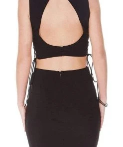 Alyce Paris - 1328 Two Piece High Neck Jersey Fitted Dress Cocktail Dresses