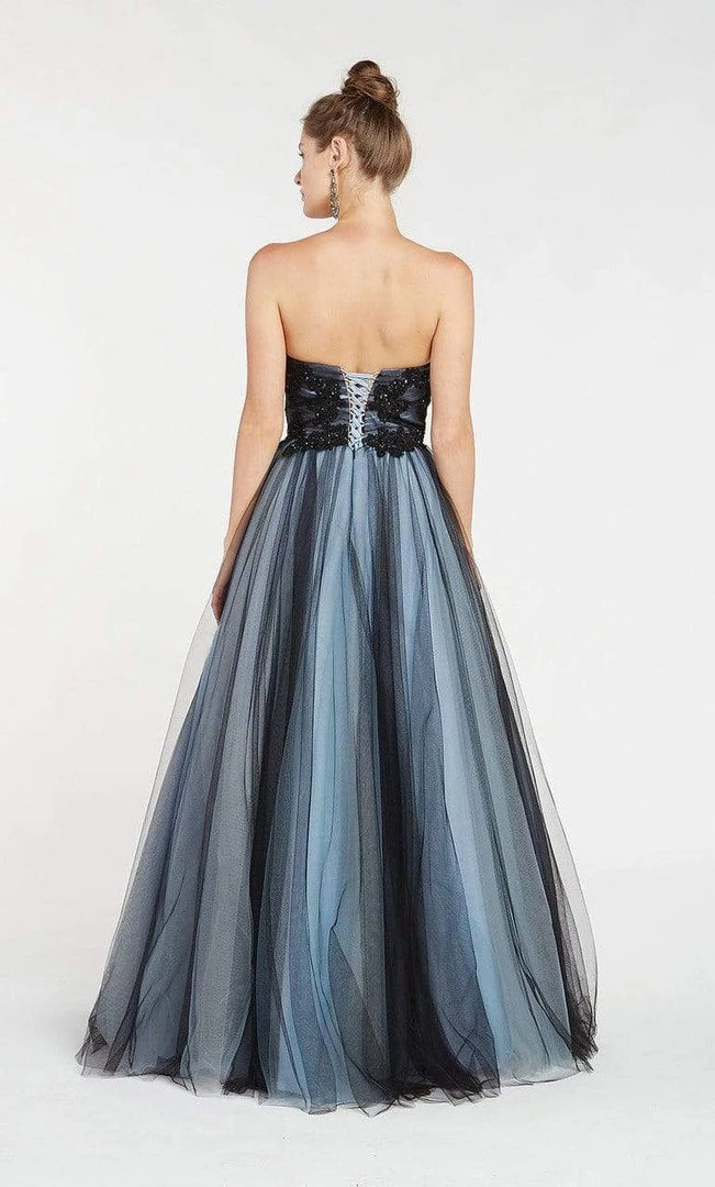 Alyce Paris - 1415 Strapless Embellished Tulle Ballgown Formal Gowns 4 Alyce Paris - 1415 Strapless Embellished Tulle Ballgown Formal Gowns