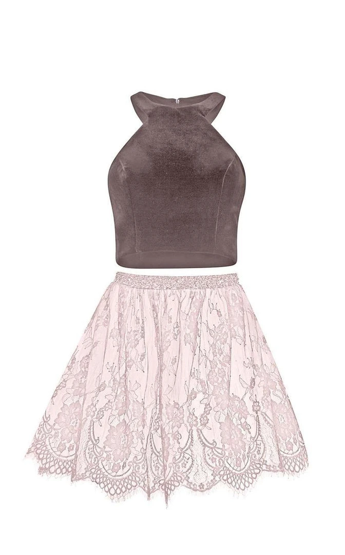 Cocktail Dresses Alyce Paris - 2646 Velvet And Lace Two Piece Cocktail Dress 7 Cocktail Dresses Alyce Paris - 2646 Velvet And Lace Two Piece Cocktail Dress