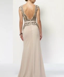 Formal Gowns Alyce Paris - 27109 Cap Sleeve Ornate Illusion Dress