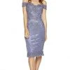 Alyce Paris - 27352 Off-Shoulder Lace Sheath Dress