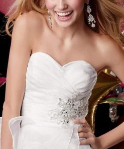 Alyce Paris - 3545 Strapless Flared Ruffles Cocktail Dress