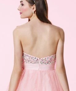 Alyce Paris - 3640 Short Dress In Light Pink 5 Alyce Paris - 3640 Short Dress In Light Pink