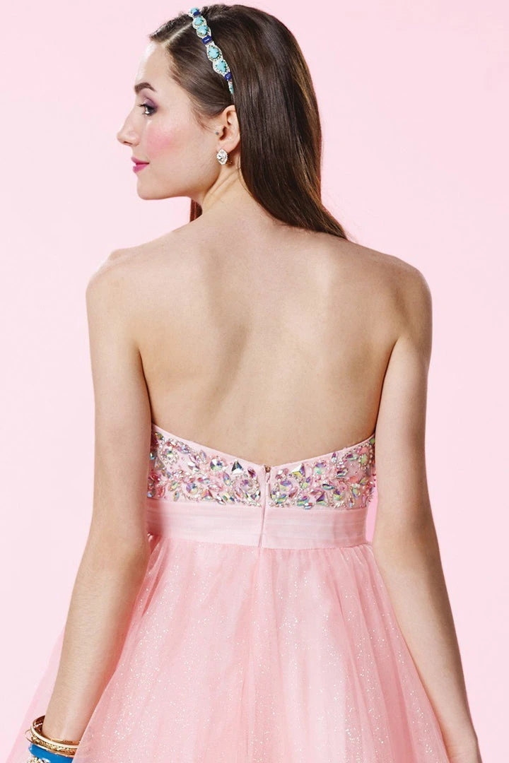 Alyce Paris - 3640 Short Dress In Light Pink 4 Alyce Paris - 3640 Short Dress In Light Pink