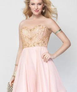 Alyce Paris - 3680 Short Dress In Rosewater