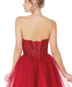 Alyce Paris - 3755 Strapless Beaded Corset Bodice A-Line Dress 5 Alyce Paris - 3755 Strapless Beaded Corset Bodice A-Line Dress