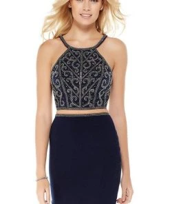 Alyce Paris - 4011 Two Piece Embellished Jersey Sheath Dress Cocktail Dresses