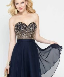 Alyce Paris - 46573 Dress In Navy-Gold