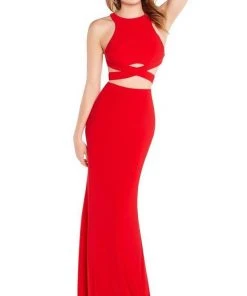 Alyce Paris - 60003 Two-Piece Fitted Crisscross Strap Long Sheath Gown Formal Gowns