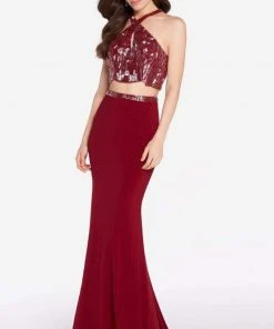 Formal Gowns Alyce Paris - 60013 Two Piece Halter Trumpet Dress