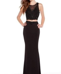 Alyce Paris - 60016 Bead Embellished Lattice Two Piece Dress Formal Gowns 8 Alyce Paris - 60016 Bead Embellished Lattice Two Piece Dress Formal Gowns