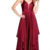 Alyce Paris - 60091 Ruched Plunging Tiered Evening Dress Formal Gowns 1 Alyce Paris - 60091 Ruched Plunging Tiered Evening Dress Formal Gowns