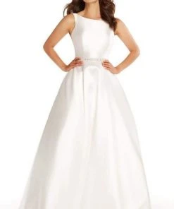 Alyce Paris - 60113 Sleeveless Bateau Mikado A-Line Gown Formal Gowns