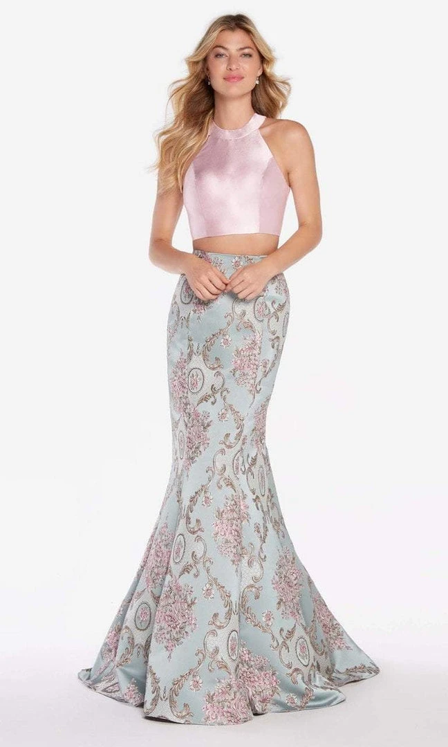 Alyce Paris - 60120 Two Piece High Halter Mermaid Gown 3 Alyce Paris - 60120 Two Piece High Halter Mermaid Gown