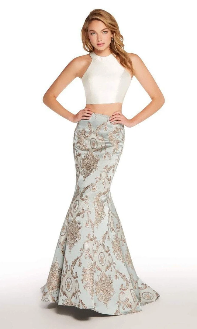 Alyce Paris - 60120 Two Piece High Halter Mermaid Gown 5 Alyce Paris - 60120 Two Piece High Halter Mermaid Gown