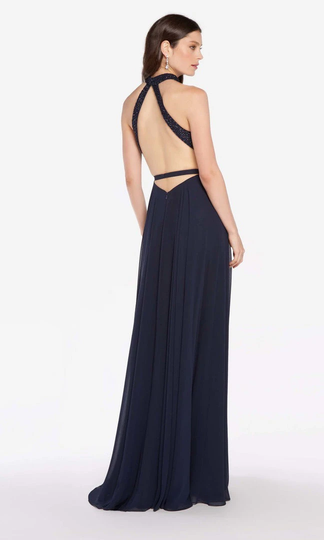 Alyce Paris - 60160 Diamond Lace Bodice High Halter Gown 4 Alyce Paris - 60160 Diamond Lace Bodice High Halter Gown