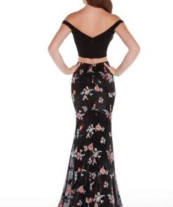 Alyce Paris - 60188 Off-Shoulder Two-Piece Sheath Gown