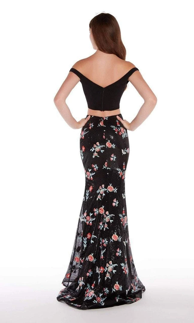 Alyce Paris - 60188 Off-Shoulder Two-Piece Sheath Gown 4 Alyce Paris - 60188 Off-Shoulder Two-Piece Sheath Gown