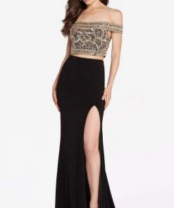 Alyce Paris - 60192 Metallic Embroidered Two Piece Dress